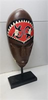 African Head Decoration. 13" Tall