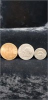 3 Foreign Currency Coins