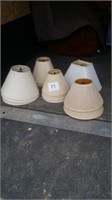 17 ASSORTED FABRIC LAMP SHADES