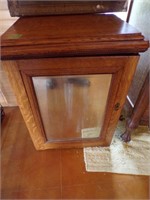 Oak w/belveled mirror cabinet
