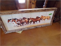 4ft  Framed Tiled Horse picture