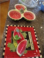 Watermelon decor dish set