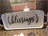 Enamel like blessings tray