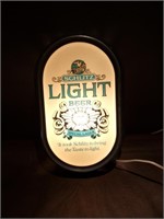 Schlitz Light Lighted Sign