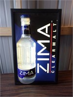 Zima Lighted Beer Sign