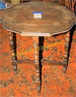 Hexagon Shape Small Occasional Table 29"H x26"W