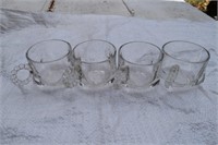 Vintage Glass Coffee Cups