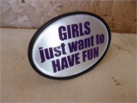"Girls Have Fun" Trailer Hitch Plug Cover