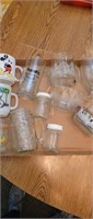 Vintage cups & glass- Snoopy & more