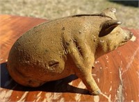 Cast Iron Bank, Seated Pig