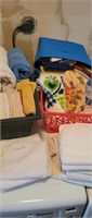 Hand towels, microfiber towels and totes