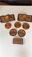 Yellow freight systems original patches and belt
