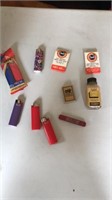 Vintage match box, Rawleighs co bottle, and