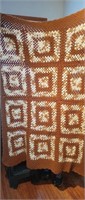 Granny squared crocheted blanket-approx 5 ft
