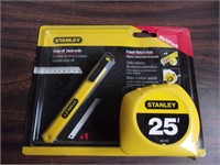 New Stanley Utility Knife & Tape Measure Set