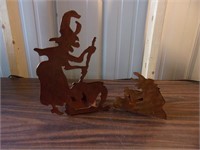 New Metal Halloween Silhouette Candle Holders