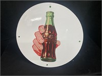 12-in Round Coca-Cola Sign