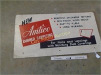 Old Store Display Sign -Amtico Rubber Carpet