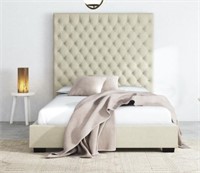 Queen Saavta 366-TP Large Tufted Designer Bed