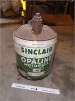 Sinclair OPALINE 5 Gallon Oil Can