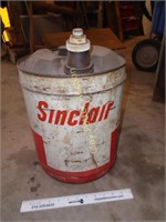 Sinclair 5 Gallon Oil Can - Red