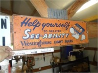 Westinghouse Store Display Rack Sign