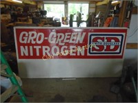 Large GRO-GREEN Metal Sign