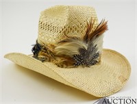 Resistol Straw Self -Conforming Western Cowboy Hat
