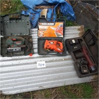 3 Electric Saw Kits, Jigsaw, Powered Handsaw