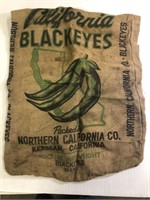 Burlap Blackeye Peas Bags