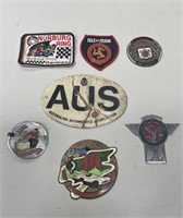 Selection Motor Cycle Badges, Plaques and Patches