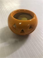 Pumpkin Candle Holder w/candle