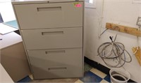 4-drawer metal office filing cabinet