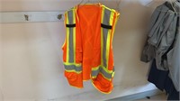 Mesh style reflective safety vest, size Large?