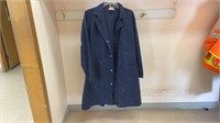 Blue coverall style jacket, size Medium