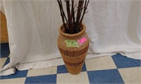 Home decor 5' willow and 20" vase