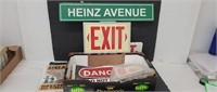 Box of signs
Exit
Heinz Avenue
High voltage