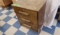 3-drawer wooden dresser