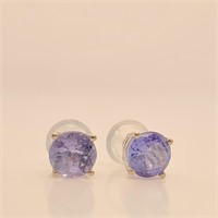 Certified 14K Tanzanite(1.1ct) Earrings