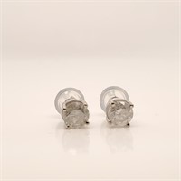 Certified 14K Diamond(0.72Ct,I2-I3,G-H) Earrings