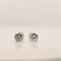 Certified 10K Moissanite(1.52ct) Earrings