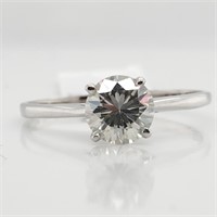 Certified 10K Moissanite(0.7ct) Ring