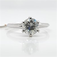 Certified 10K Moissanite(0.78ct) Ring