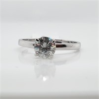 Certified 10K Moissanite(0.83ct) Ring