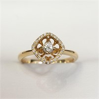 $1800 14K  Diamond(0.16ct) Ring