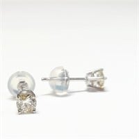 Certified 14K Diamond(0.4ct) Earrings