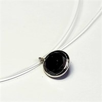 Certified 14K Black Diamond(1.4ct) Necklace