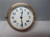 Linden Vintage Brass Ship's Style Clock