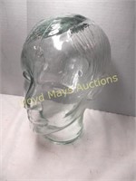 Glass Head - Vintage Glass Mannequin Display