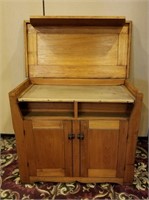 Primitive Oak Flip Top Cabinet